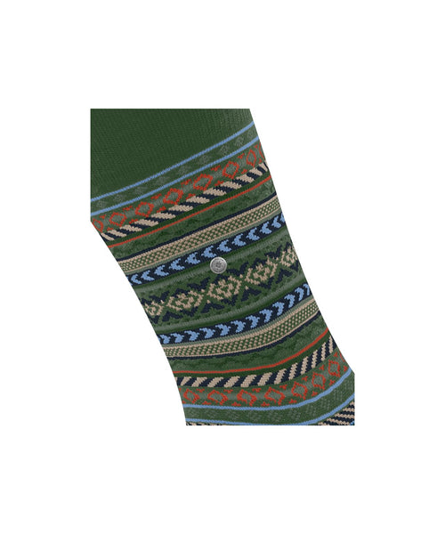 Burlington Fair Isle Sok | Groen