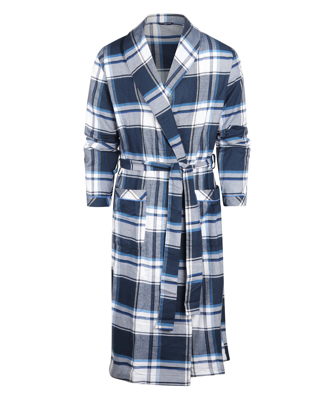 Katoenen Kamerjas | Blauw Wit