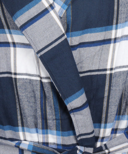 Katoenen Kamerjas | Blauw Wit