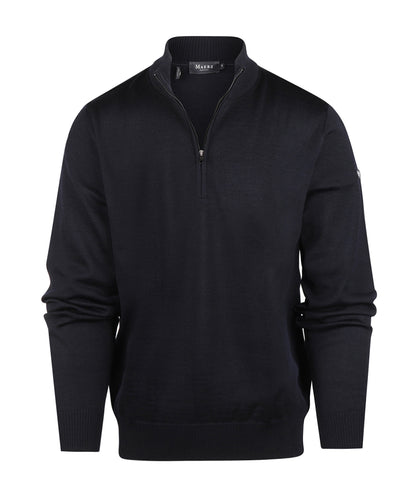 Maerz Pullover mit halbem Reißverschluss | Marine