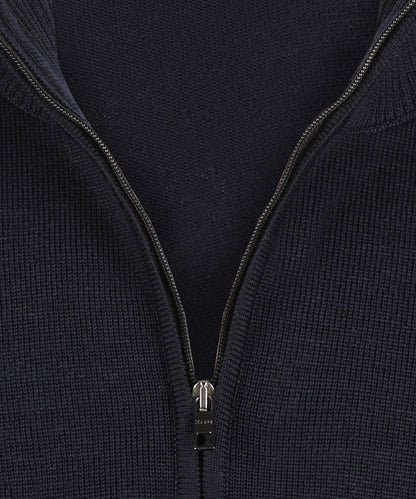 Maerz Pullover mit halbem Reißverschluss | Marine