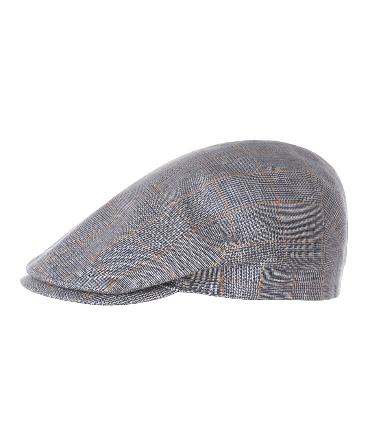 Cap Klassiek Linnen | Blauw Grijs Ruit