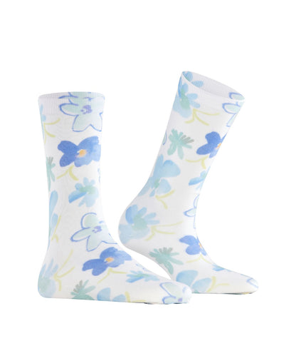 Burlington Sock Garden Bloom | Weiß