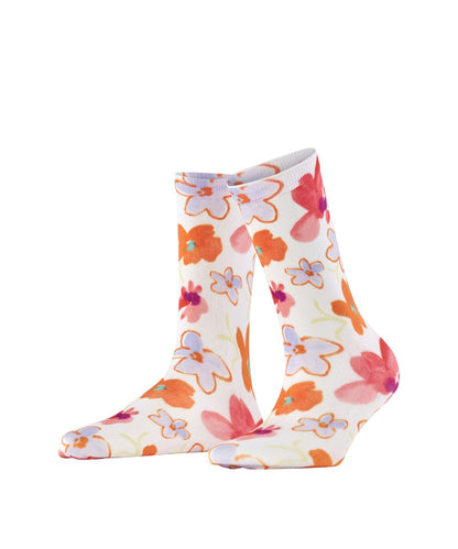 Burlington Sock Garden Bloom | Weiß