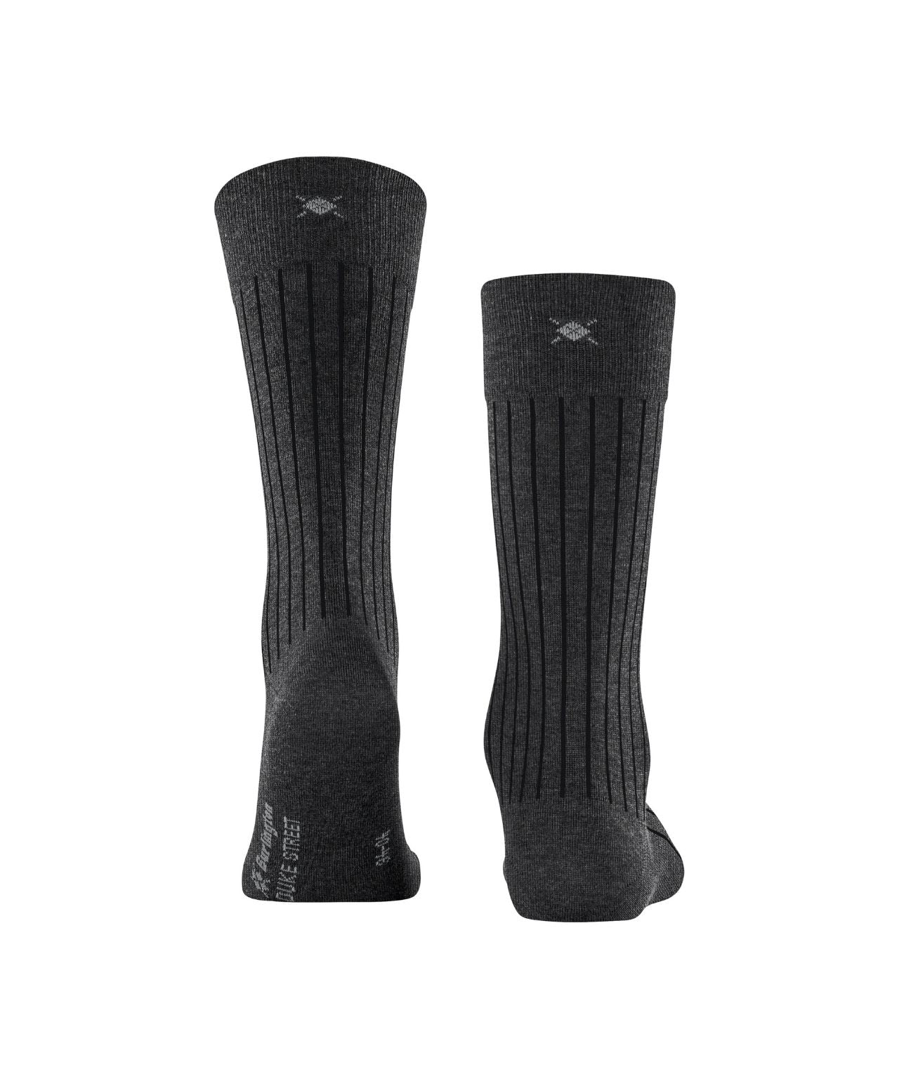 Burlington Socken Duke Street | Anthrazit Mel. 