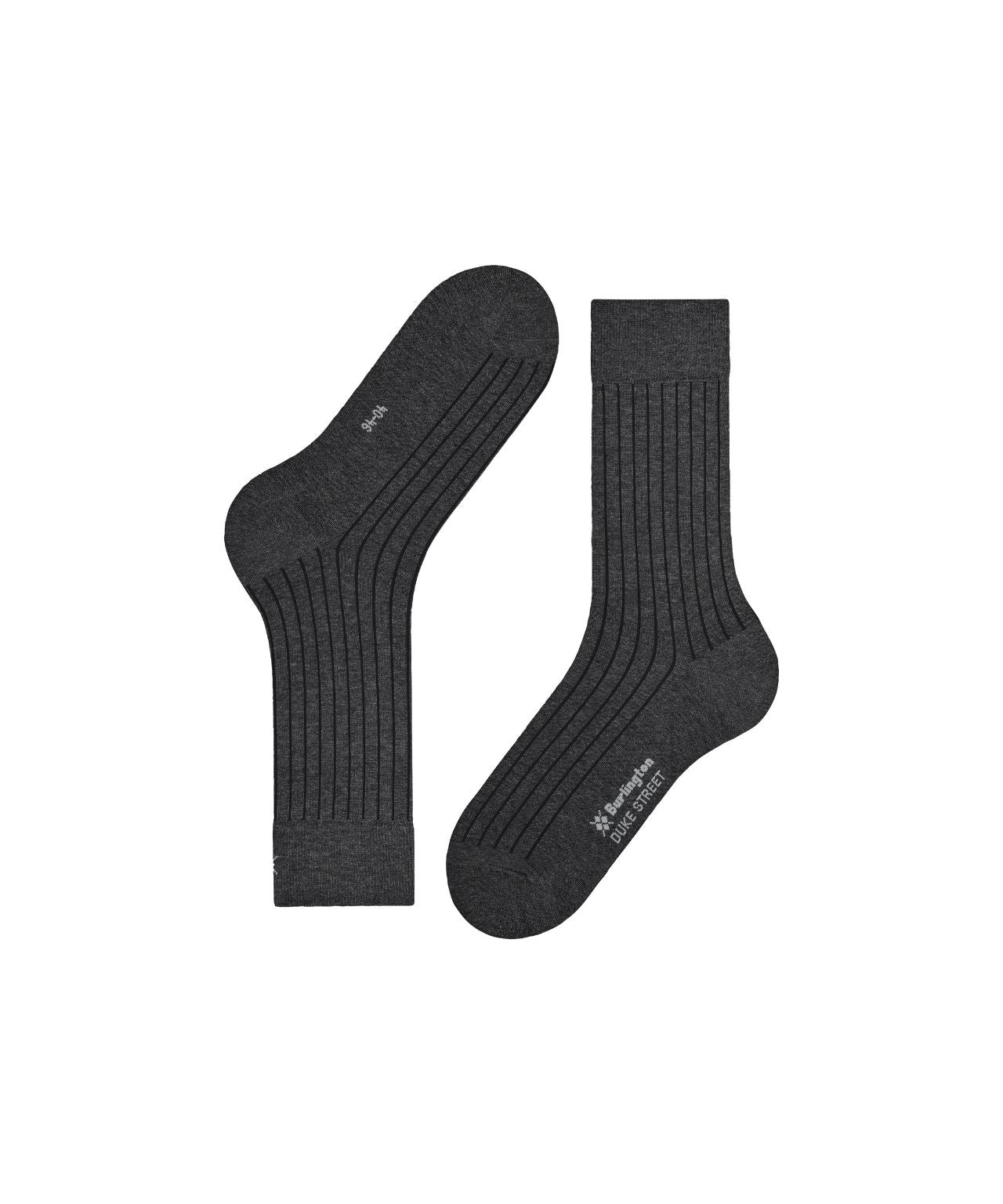 Burlington Socken Duke Street | Anthrazit Mel. 