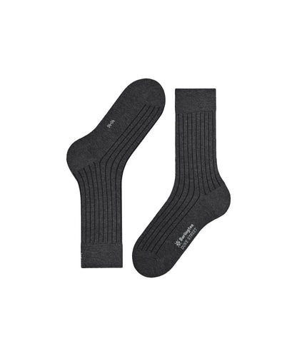 Burlington Socken Duke Street | Anthrazit Mel. 