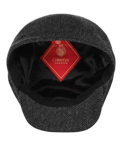 Christy Newsboy Tweed Cap | Charcoal Grey
