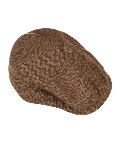 Christy Newsboy Tweed Cap | Brown