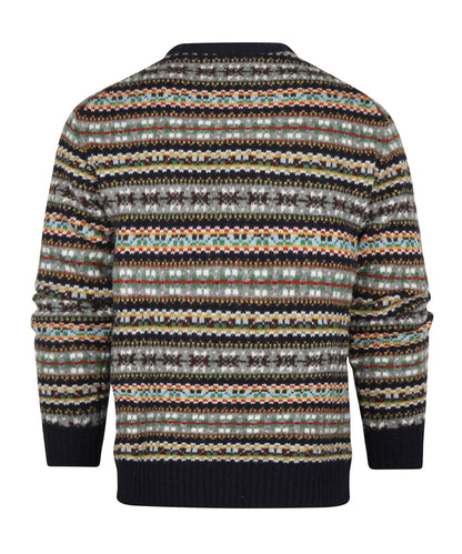 Scottish Made Fairisle Crew | Navy