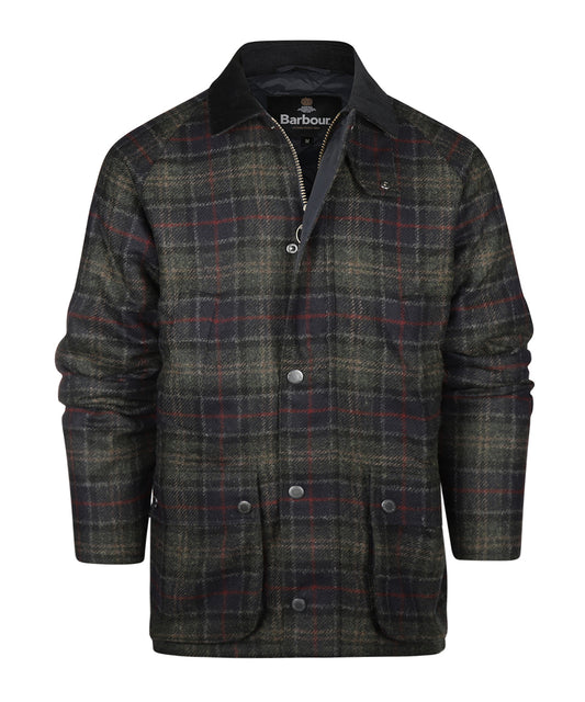 Tartan Bedale Wolljacke | Blau-Grüner Tartan