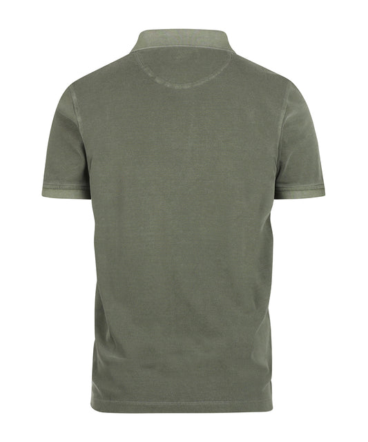 Polo Korte Mouw Garment Dyed | Olive