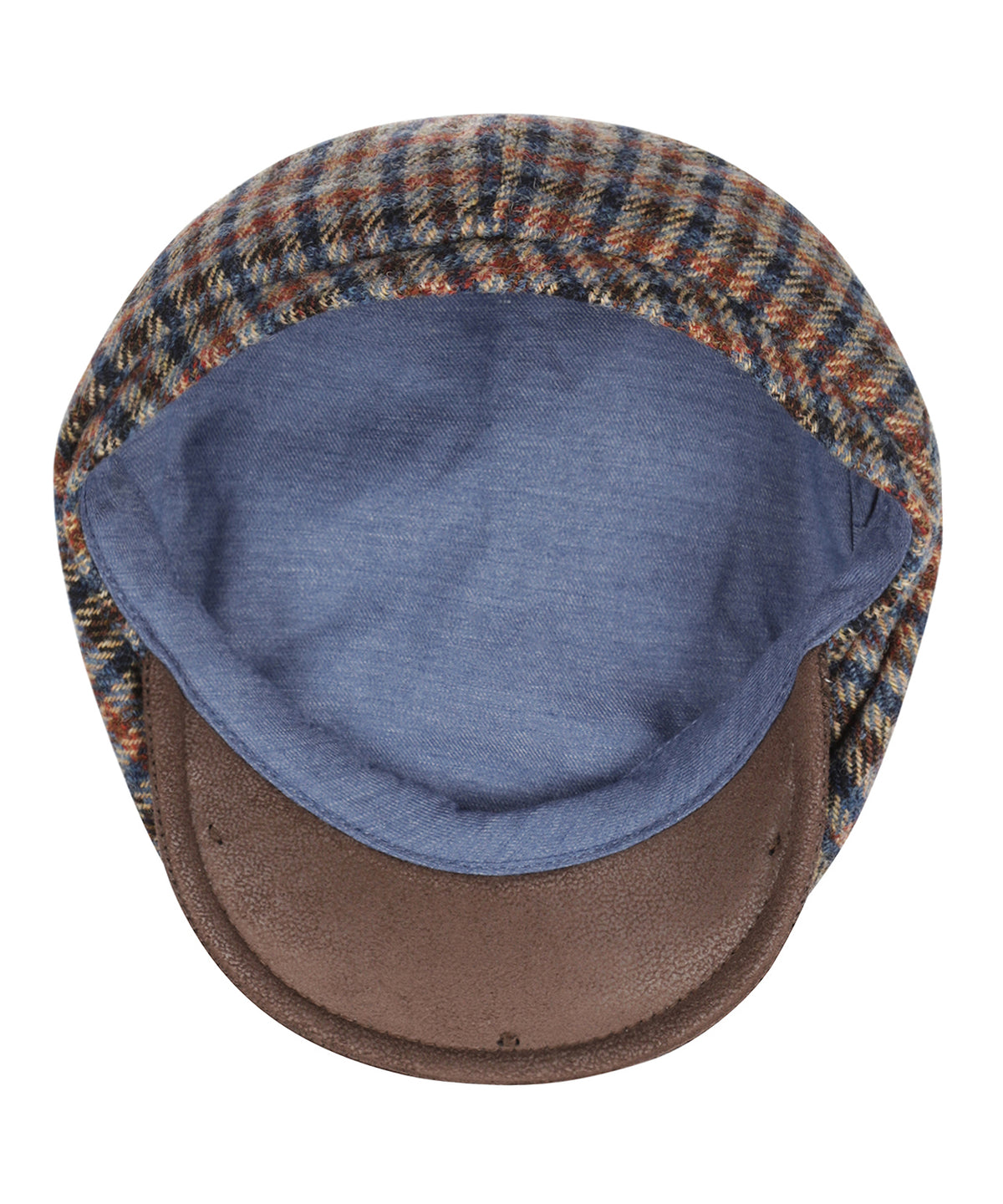 Ballon Cap 100% Wol | Blauw Multi