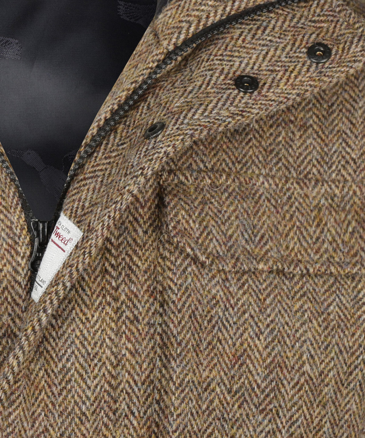 Harris Tweed Stanford Field Jacket | Bruin Visgraat