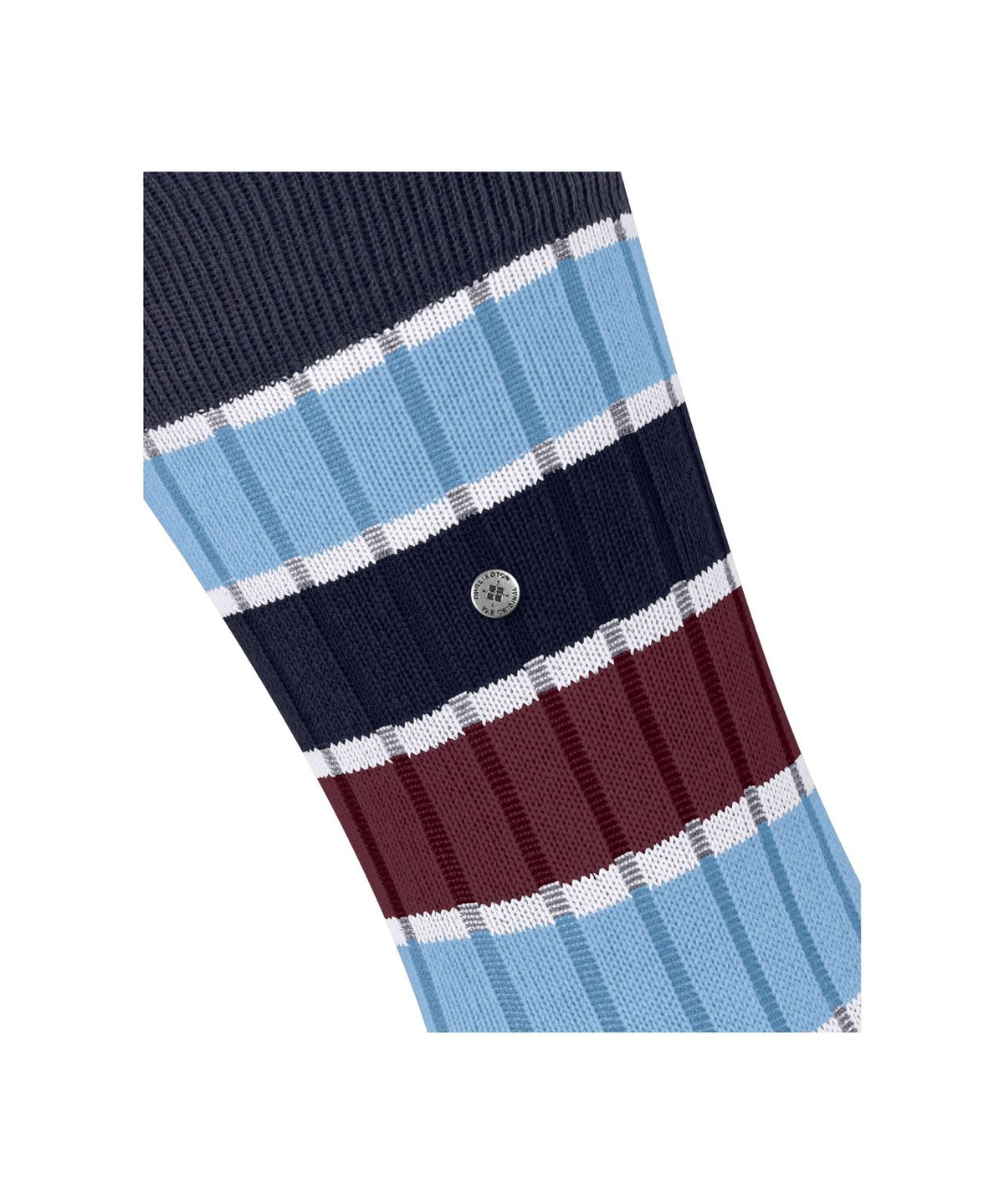 Sokken Beaming | Blauw Bordeaux Streep
