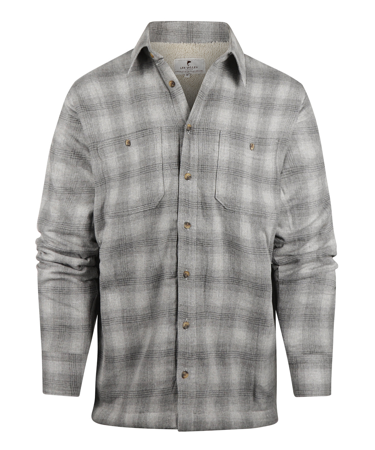 Flannel Fleece Lined Shirt | Mountain Grey Plaid