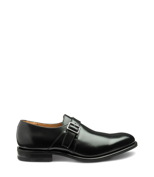 Strap Monk Shoe | Black Polished