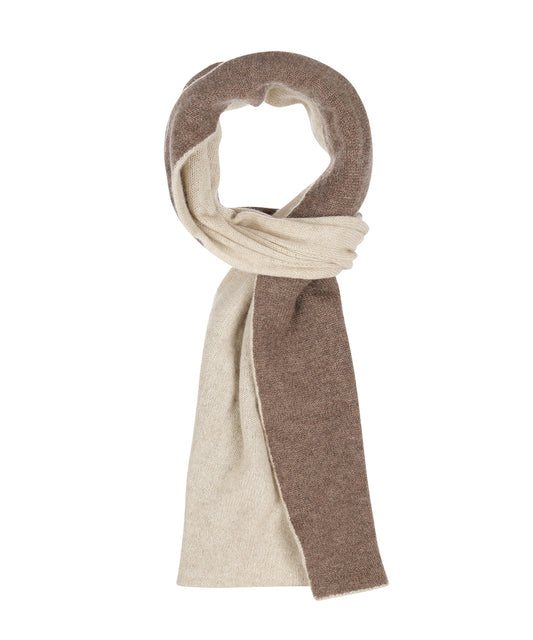 Schal 100% Kaschmir | Braun Beige