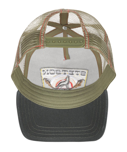 Trucker Cap Wolf | Donkergroen Rood Olijf