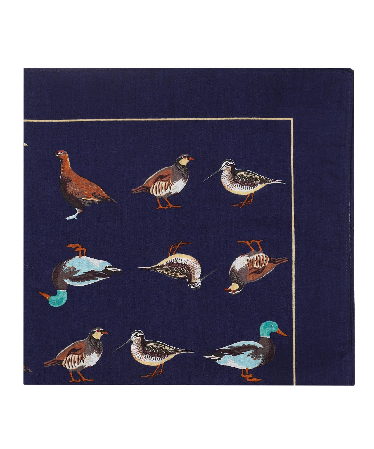Zakdoek Birds | Navy