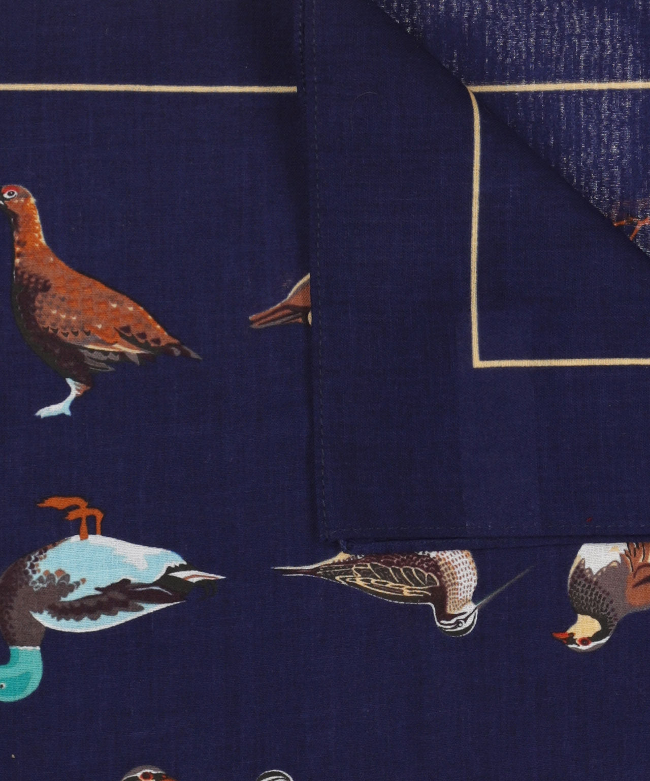 Zakdoek Birds | Navy