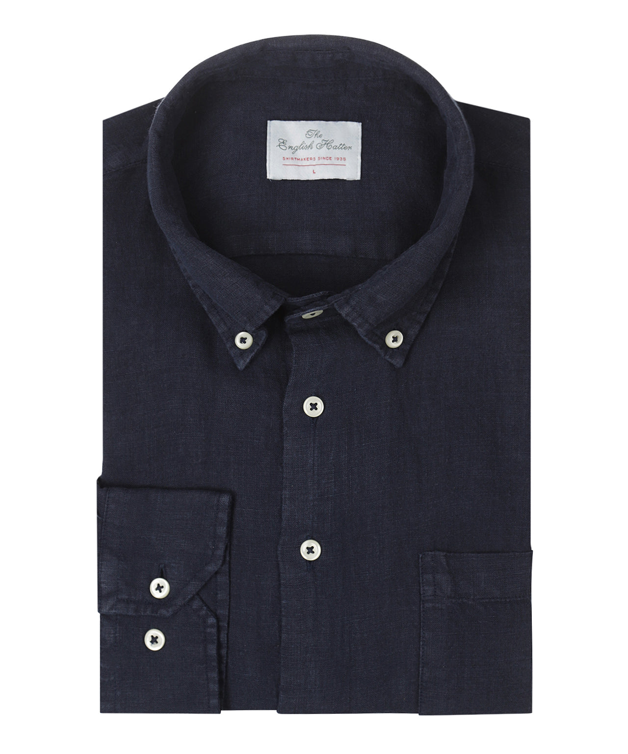 Shirt Garment Washed Linnen | Navy