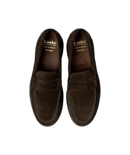 Kingscliffe Suede Loafer | Dark Brown
