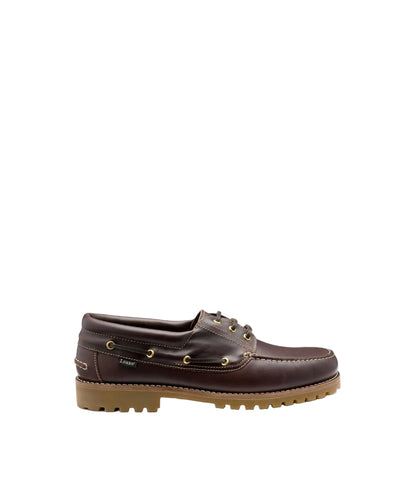 523 Dark Brown Waxy Deck Shoe | Dark Brown