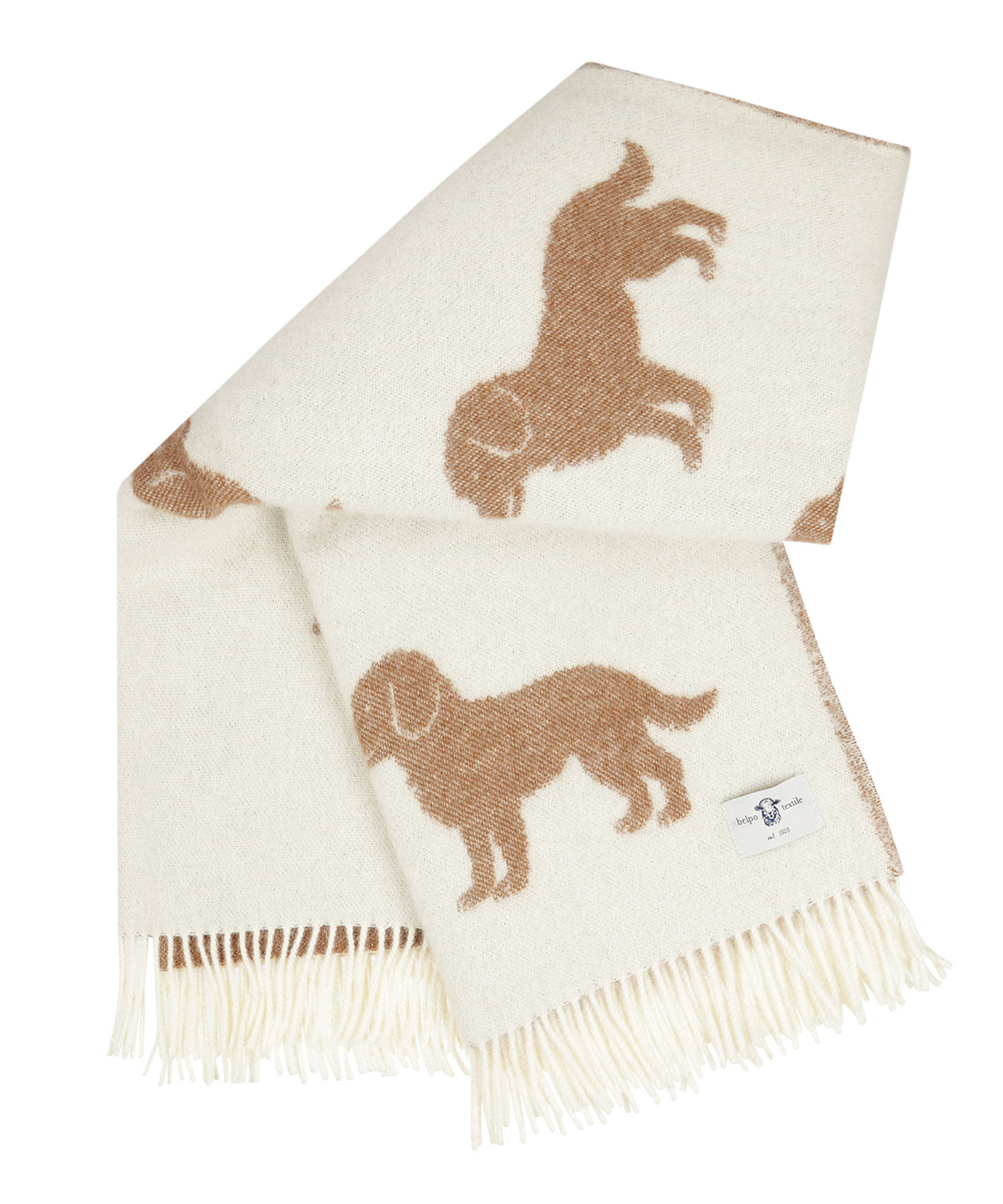 Plaid 100%Wol | Puppy Creme