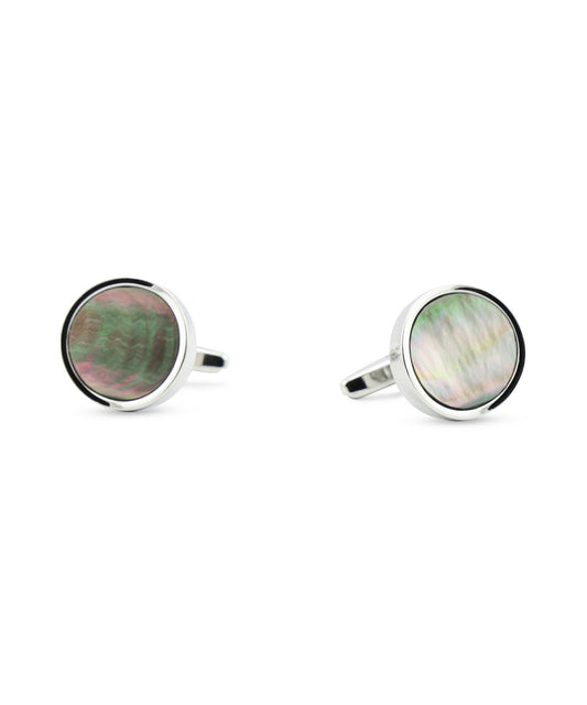Manchetknopen | Grijs Mother of Pearl