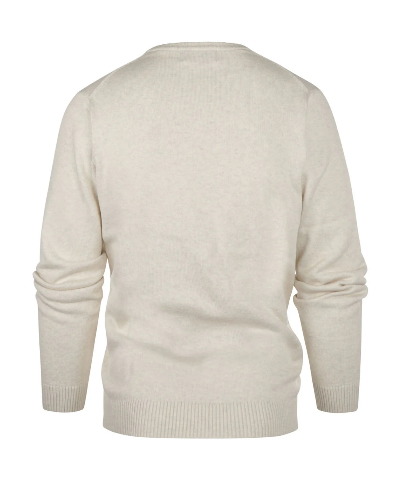 Baumwollpullover mit V-Ausschnitt | Braun