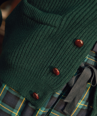 Sjaalkraag Vest 90 Years Edition | 90 Y Green