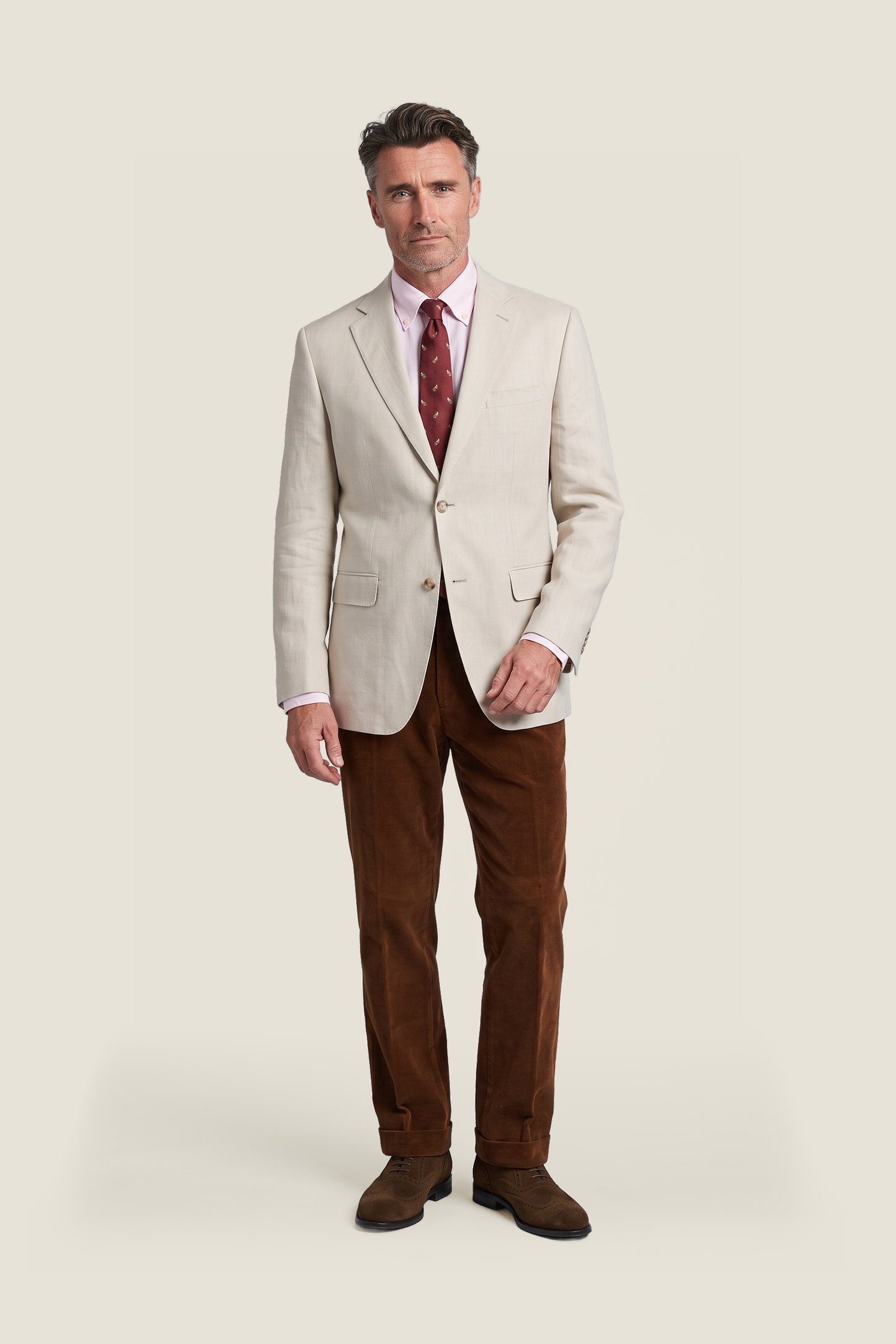 Leinenblazer | Braun