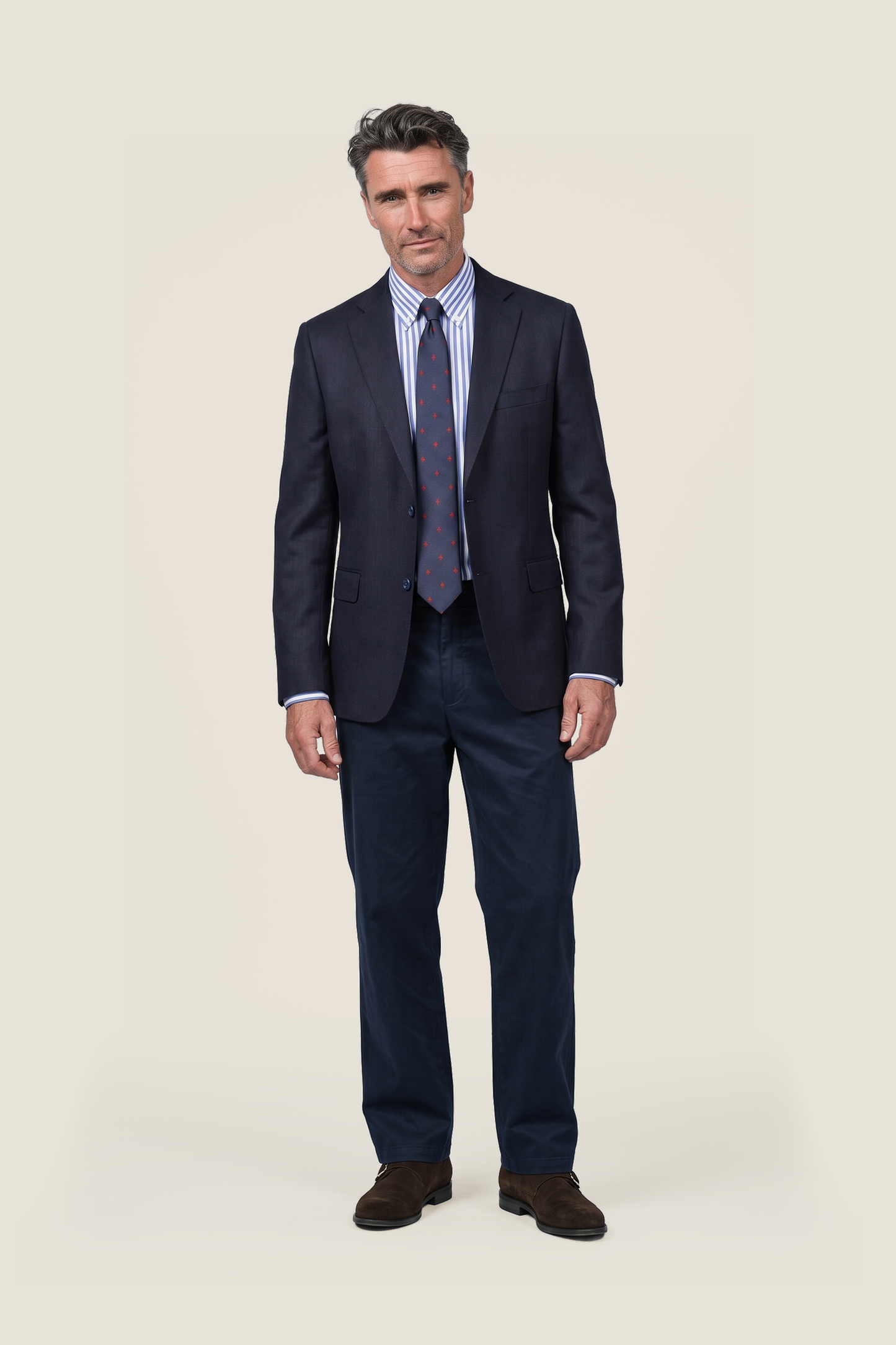 Leinenblazer | Marineblau