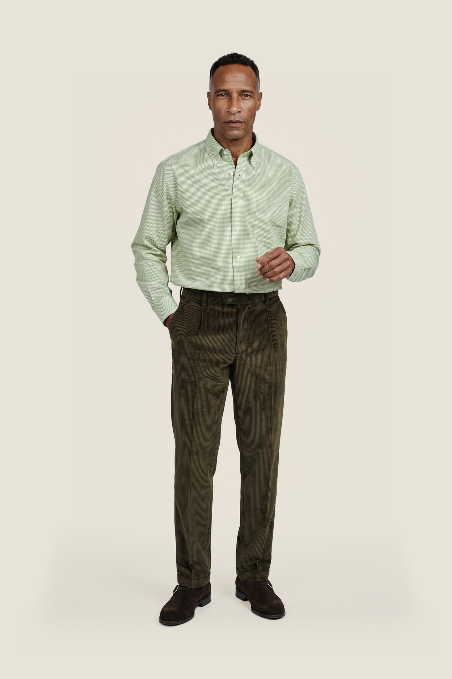 Shirt Button Down | Limoen Ruit Micro