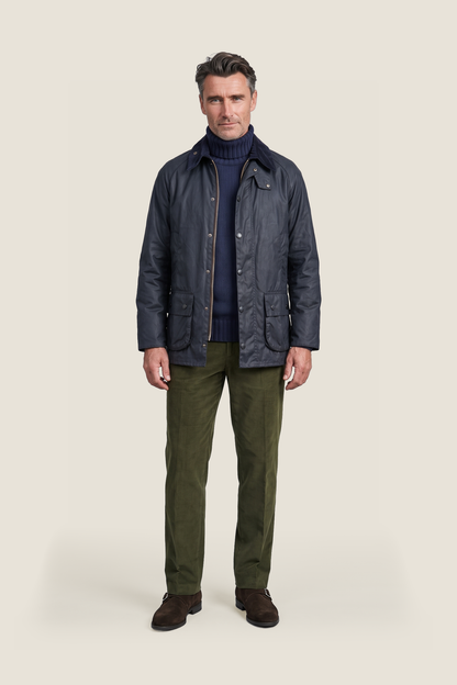 Waxed jacket Beaufort | Navy Blue